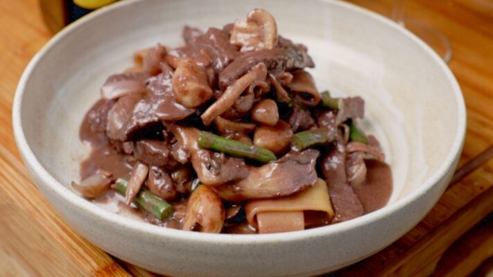 פילה בקר ופטריות